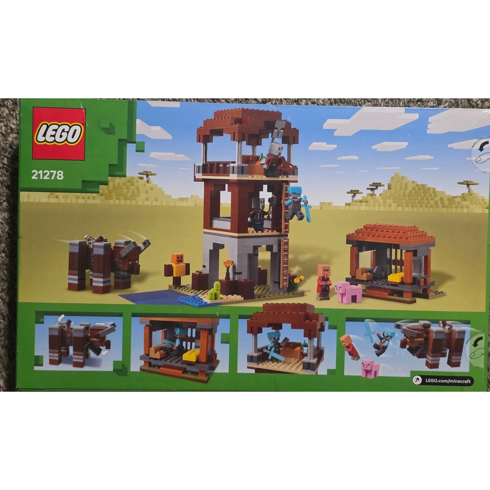 LEGO Minecraft The Pillager Outpost and Ravager 21278 Building Set 665 Pcs - Picture 2 of 2
